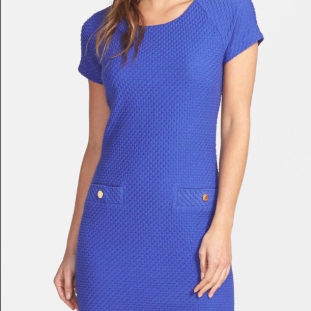 Lily Pulitzer Purple Coco Short Sleeve Shift Dress